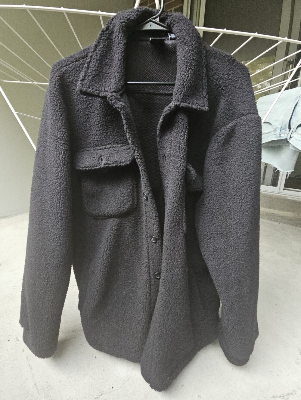 ONLY & SONS Black Fleece Shirt Jacket